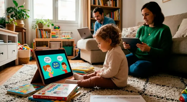 Pantallas y retraso del habla: lo que la evidencia dice y lo que los padres necesitan saber